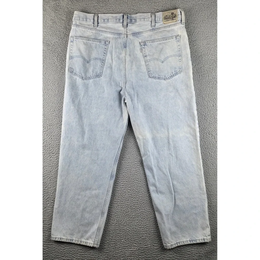 Levis SilverTab Mens 40x30 (40x29) Distressed Relaxed Baggy Fit Jeans‎ USA